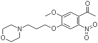 1-[4-(3-(Morpholin-4-yl)propoxy)-5-methoxy-2-nitrophenyl]ethanone molecular structure (CAS 1219937-96-8)