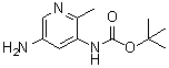N-(5-氨基-2-甲基-3-吡啶基)氨基甲酸叔丁酯分子结构 (CAS 1219948-26-1)