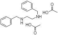N,N'-Dibenzyl ethylenediamine diacetate molecular structure (CAS 122-75-8)