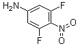 3,5-二氟-4-硝基苯胺分子结构 (CAS 122129-79-7)