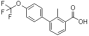2-甲基-4'-(三氟甲氧基)[1,1'-联苯]-3-羧酸分子结构 (CAS 1221722-10-6)