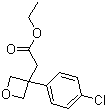 3-(4-Chlorophenyl)-3-oxetaneacetic acid ethyl ester molecular structure (CAS 1221819-51-7)