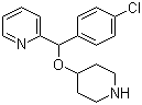 2-[(4-氯苯基)(4-哌啶基氧基)甲基]吡啶分子结构 (CAS 122368-54-1)