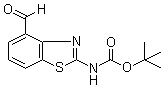 tert-Butyl 4-formylbenzo[d]thiazol-2-ylcarbamate molecular structure (CAS 1223748-47-7)