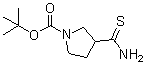 3-硫代氨基甲酰基吡咯烷-1-羧酸叔丁酯分子结构 (CAS 122684-35-9)