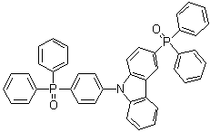 3-二苯基氧膦基-9-(4'-二苯基氧膦基苯基)咔唑分子结构 (CAS 1226860-68-9)
