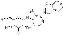 9-alpha-D-Glucopyranosyl-N-[(2-methoxyphenyl)methyl]-9H-purin-6-amine molecular structure (CAS 1226978-21-7)