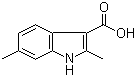 2,6-二甲基-1H-吲哚-3-羧酸分子结构 (CAS 1227267-27-7)
