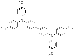 N4,N4,N4',N4'-四(4-甲氧基苯基)-[1,1'-联苯]-4,4'-二胺分子结构 (CAS 122738-21-0)