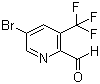 5-Bromo-3-(trifluoromethyl)-2-pyridinecarboxaldehyde molecular structure (CAS 1227489-83-9)