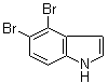 4,5-Dibromo-1H-indole molecular structure (CAS 1227571-79-0)
