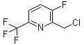 2-(Chloromethyl)-3-fluoro-6-(trifluoromethyl)pyridine molecular structure (CAS 1227590-95-5)