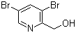 3,5-二溴吡啶-2-甲醇分子结构 (CAS 1227601-36-6)