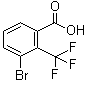3-溴-2-(三氟甲基)苯甲酸分子结构 (CAS 1227605-02-8)