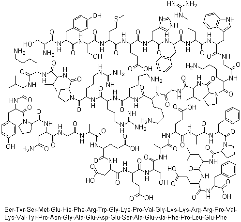 丝拉克肽分子结构 (CAS 12279-41-3)