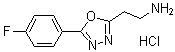 5-(4-氟苯基)-1,3,4-恶二唑-2-乙胺盐酸盐分子结构 (CAS 1228878-58-7)