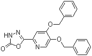 5-[4,5-双(苯甲氧基)-2-吡啶基]-1,3,4-恶二唑-2(3H)-酮分子结构 (CAS 1229937-09-0)