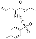 (2S)-2-氨基-4-戊烯酸乙酯对甲苯磺酸盐分子结构 (CAS 1231709-21-9)