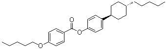 4-(戊氧基)苯甲酸 4-(反式-4-戊基环己基)苯基酯分子结构 (CAS 1233010-35-9)