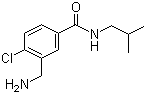 3-(Aminomethyl)-4-chloro-N-(2-methylpropyl)benzamide molecular structure (CAS 1233025-09-6)