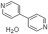 4,4'-联吡啶水合物分子结构 (CAS 123333-55-1)