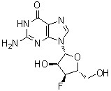 3'-Deoxy-3'-fluoroguanosine molecular structure (CAS 123402-21-1)