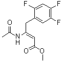 (2Z)-3-(Acetylamino)-4-(2,4,5-trifluorophenyl)-2-butenoic acid methyl ester molecular structure (CAS 1234321-81-3)