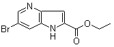 6-溴-1H-吡咯并[3,2-b]吡啶-2-羧酸乙酯分子结构 (CAS 1234616-09-1)