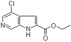 4-氯-1H-吡咯并[2,3-c]吡啶-2-羧酸乙酯分子结构 (CAS 1234616-15-9)