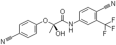 Ostarine molecular structure (CAS 1235370-13-4)