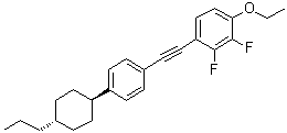 1-乙氧基-2,3-二氟-4-[[4-(反式-4-丙基环己基)苯基]乙炔基]苯分子结构 (CAS 123560-57-6)