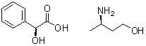 (3R)-3-氨基-1-丁醇 (alphaS)-alpha-羟基苯乙酸盐分子结构 (CAS 1236049-43-6)