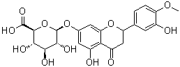 3,4-Dihydro-5-hydroxy-2-(3-hydroxy-4-methoxyphenyl)-4-oxo-2H-1-benzopyran-7-yl beta-D-glucopyranosiduronic acid molecular structure (CAS 1237479-09-2)