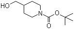 N-Boc-4-哌啶甲醇分子结构 (CAS 123855-51-6)