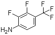 2,3-二氟-4-(三氟甲基)苯胺分子结构 (CAS 123950-46-9)