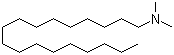 十八烷基二甲基叔胺分子结构 (CAS 124-28-7)