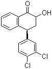 4-(3,4-二氯苯基)-2-羟基-3,4-二氢-2H-萘-1-酮分子结构 (CAS 124345-10-4)