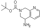 5-氨基-5,8-二氢-1,7-萘啶-7(6H)-羧酸叔丁酯分子结构 (CAS 1245915-28-9)