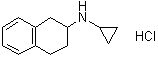 N-环丙基-1,2,3,4-四氢-2-萘胺盐酸盐分子结构 (CAS 1246094-94-9)