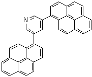 3,5-二-1-芘基吡啶分子结构 (CAS 1246467-58-2)