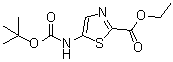 5-[(叔丁氧羰基)氨基]噻唑-2-羧酸乙酯分子结构 (CAS 1246549-82-5)