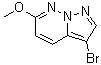 3-溴-6-甲氧基吡唑并[1,5-b]哒嗪分子结构 (CAS 1246552-73-7)