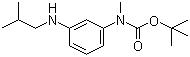 3-(异丁氨基)苯基(甲基)氨基甲酸叔丁酯分子结构 (CAS 1246644-45-0)