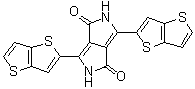 2,5-二氢-3,6-二噻吩并[3,2-b]噻吩-2-基吡咯并[3,4-c]吡咯-1,4-二酮分子结构 (CAS 1246679-11-7)