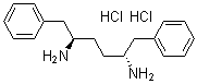 (2R,5R)-1,6-二苯基-2,5-己二胺盐酸盐分子结构 (CAS 1247119-31-8)
