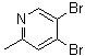 4,5-二溴-2-甲基吡啶分子结构 (CAS 1247348-33-9)