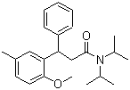 N,N-二异丙基-3-(2-甲氧基-5-甲基苯基)-3-苯基丙酰胺分子结构 (CAS 124937-97-9)