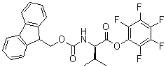 N-[芴甲氧羰基]-D-缬氨酸五氟苯基酯分子结构 (CAS 125043-10-9)