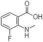 3-氟-2-(甲基氨基)苯甲酸分子结构 (CAS 1250921-20-0)