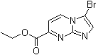 3-Bromoimidazo[1,2-a]pyrimidine-7-carboxylic acid ethyl ester molecular structure (CAS 1251033-23-4)